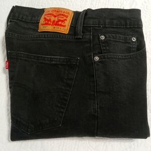 Levi's 502 Black Tapered Jeans